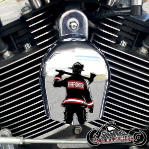 Chrome Harley Davidson Horn Cover - FireFighter