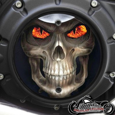 Indian Scout Derby Cover - Fire Eyed Reaper
