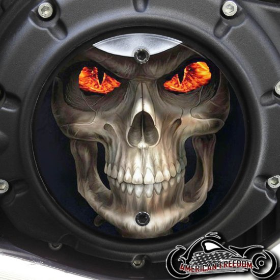 Indian Scout Derby Cover - Fire Eyed Reaper