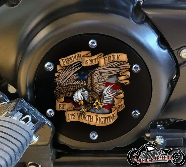 SUZUKI M109R Derby/Engine Cover - Freedom Is Not Free