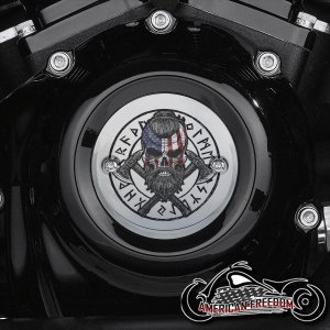 Chrome Harley Davidson Timing Cover - Freedom Never Dies Viking