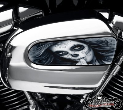 Harley Davidson Wedge Air Cleaner Insert - Middle Finger Gal