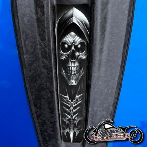 2023+ Harley CVO Dash Insert reaper B/W