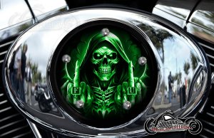 Custom Air Cleaner Cover - FU Reaper Green