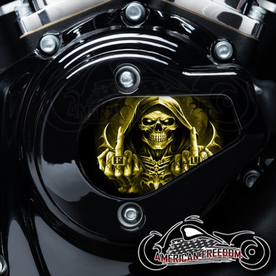 Harley Davidson VVT Timing Medallion - FU Reaper Yellow