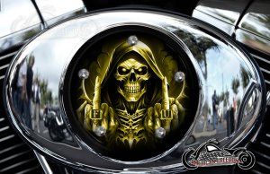 Custom Air Cleaner Cover - FU Reaper Yellow