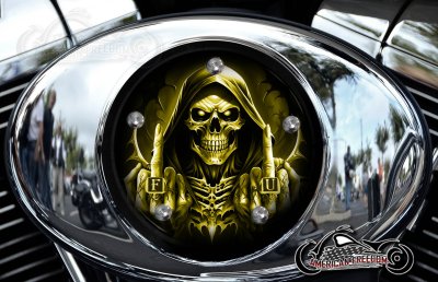 Custom Air Cleaner Cover - FU Reaper Yellow