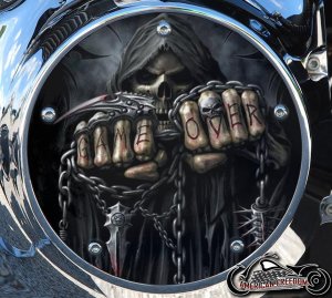 Custom Derby Cover - Game Over