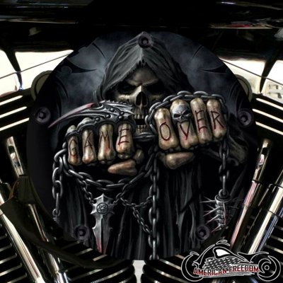 Harley Davidson High Flow Air Cleaner Cover - Game Over