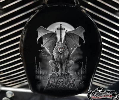 Custom Horn Cover - Gargoyle