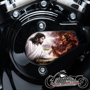 Harley Davidson VVT Timing Medallion - Good Vs. Evil