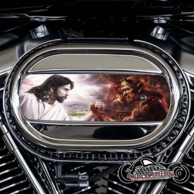 Harley Davidson M8 Ventilator Insert - God Vs. Devil