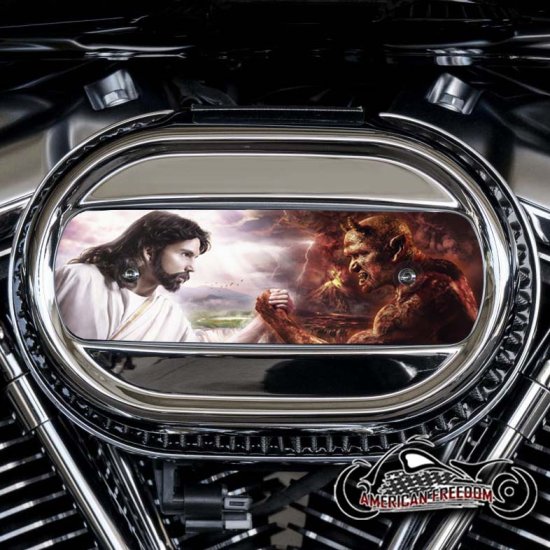 Harley Davidson M8 Ventilator Insert - God Vs. Devil