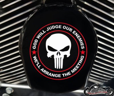 Custom Horn Cover - God Will Judge