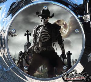 Custom Derby Cover - Graveyard Cowboy