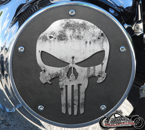 Custom Derby Cover - Gray Punisher