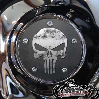Custom Timing Cover - Gray Punisher