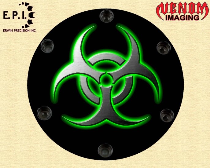 SUZUKI M109R Derby/Engine Cover GREEN BIO