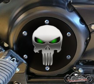 SUZUKI M109R Derby/Engine Cover - Punisher Green Eyes