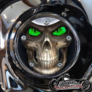 Custom Timing Cover - Green Fire Eyed Reaper