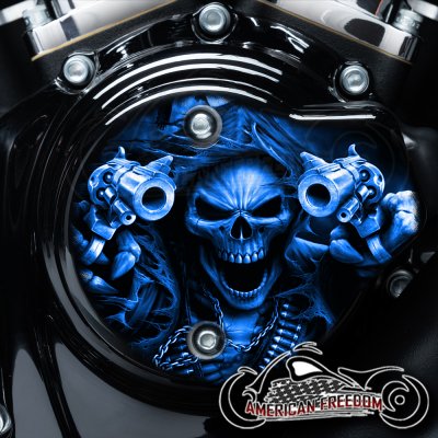 Harley Davidson VVT Cam Housing Unit - Gunfighter Reaper Blue