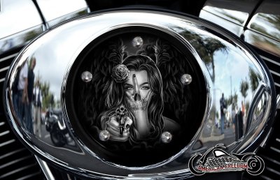 Custom Air Cleaner Cover - Gunslinger Angel