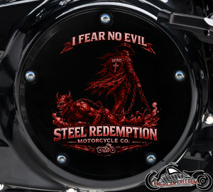 HERVE - Custom Steel Redemption 5 Hole Softail M8 Derby