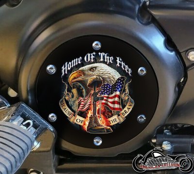 SUZUKI M109R Derby/Engine Cover - Home Of The Free