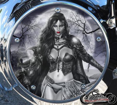 Custom Derby Cover - Purple Moon Girl