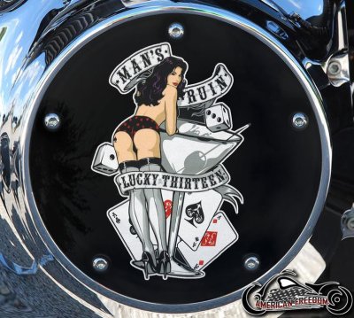 Custom Derby Cover - Mans Ruin Martini