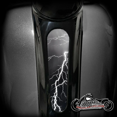 Harley 8 Inch Dash Insert - Lightning