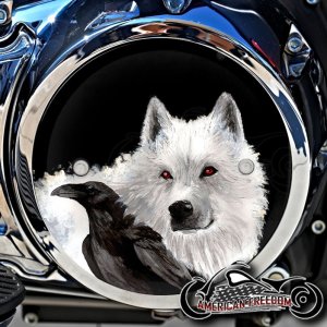 Indian 2021+ Thunderstroke Challenger Derby - Wolf and Raven Indian 2021+ Thunderstroke Challenger Derby - Wolf and Raven