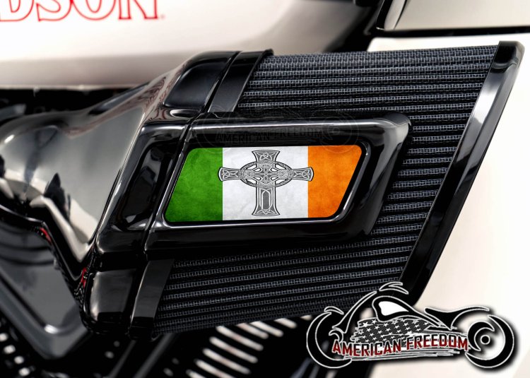 Harley 2025+ Heavy Breather Insert - Irish Cross Flag