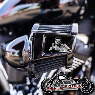 Harley 2019-2024 Heavy Breather Insert - Johnny Cash