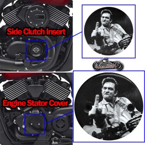 Harley Davidson XG500/XG750 2 Set Johnny Cash Middle Finger