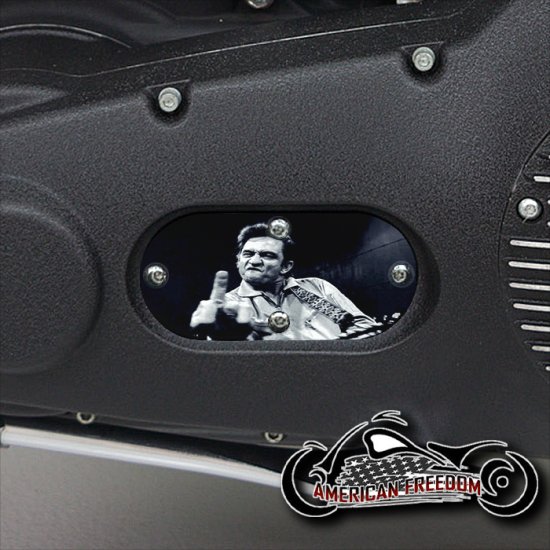 Custom Oval Inspection Cover - Johnny Cash