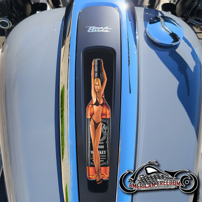 Harley 2021+ Street & Road Glide Dash Insert - Whiskey Pin Up