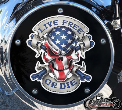 Custom Derby Cover - Live Free Or Die