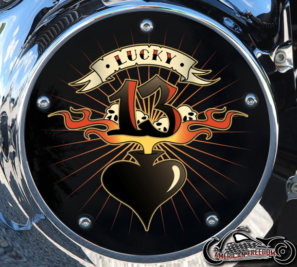 Custom Derby Cover - Lucky 13