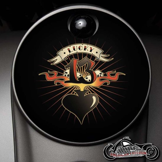 Custom Fuel Door - Lucky 13 Spade
