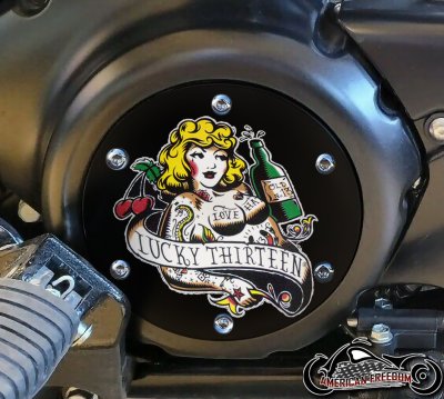 SUZUKI M109R Derby/Engine Cover - Lucky 13 Love Hate