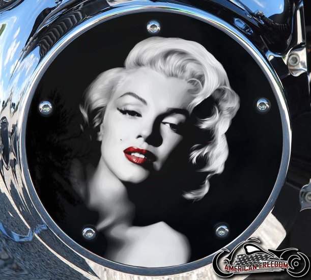 Custom Derby Cover - Red Lips Marilyn