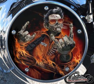 Custom Derby Cover - Johnny Cash Zombie 2