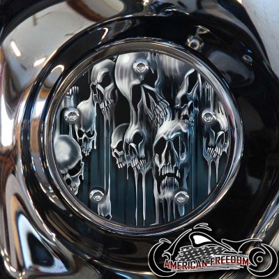 Custom Timing Cover - Melting Skulls