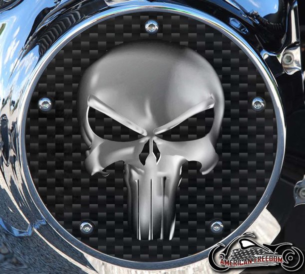 Custom Derby Cover - Gray Punisher CF