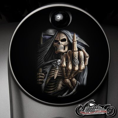 Custom Fuel Door - Middle Finger Reaper