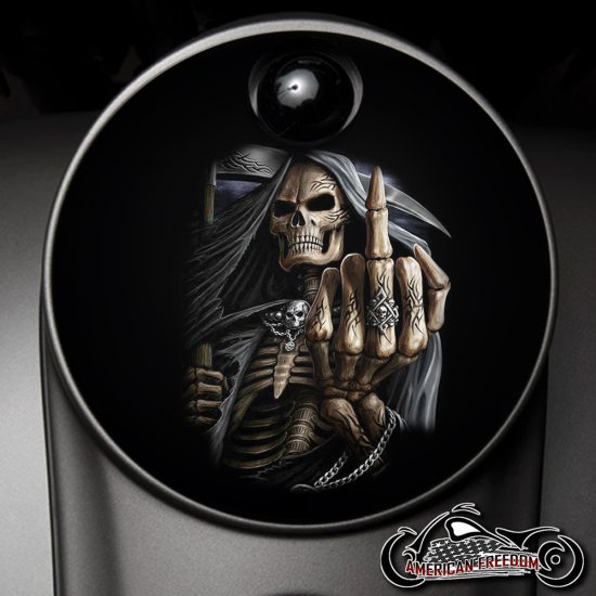 Custom Fuel Door - Middle Finger Reaper