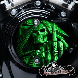 Harley Davidson VVT Cam Housing Unit- Middle Finger Reaper Green