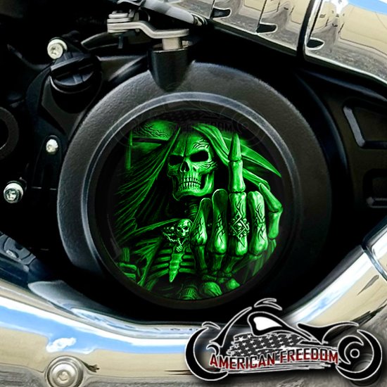 Indian 2025+ Scout Derby - Middle Finger Reaper Green