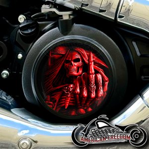 Indian 2025+ Scout Derby - Middle Finger Reaper Red